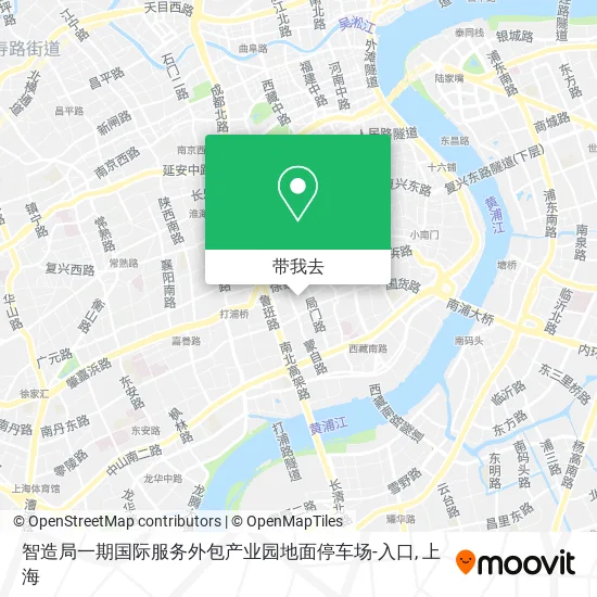 智造局一期国际服务外包产业园地面停车场-入口地图