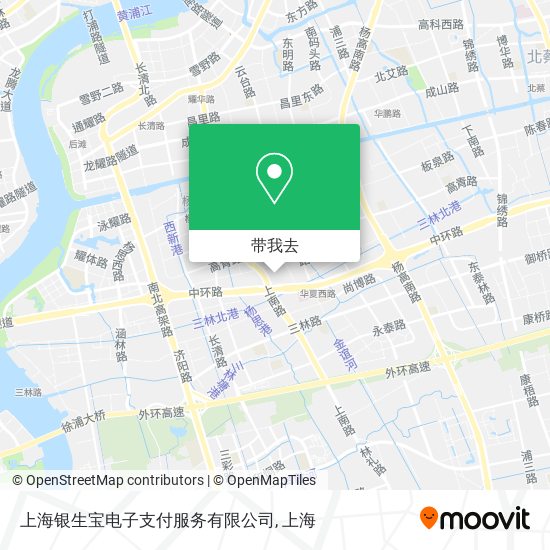 上海银生宝电子支付服务有限公司地图