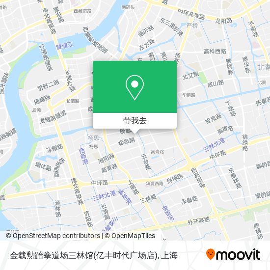 金载勲跆拳道场三林馆(亿丰时代广场店)地图