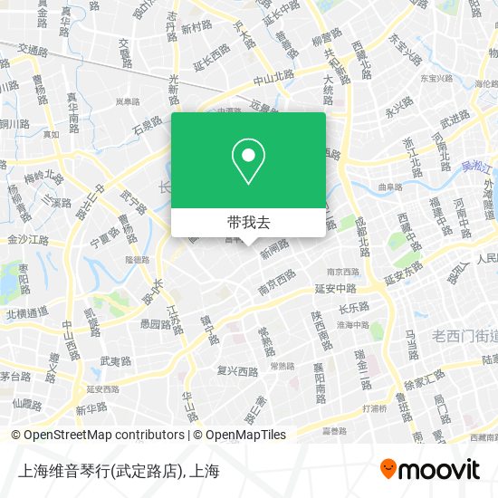 上海维音琴行(武定路店)地图