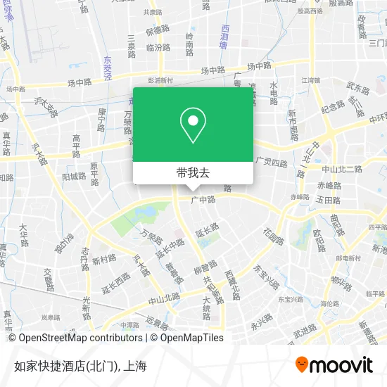 如家快捷酒店(北门)地图