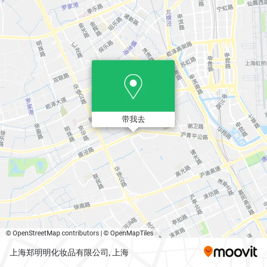 上海郑明明化妆品有限公司地图