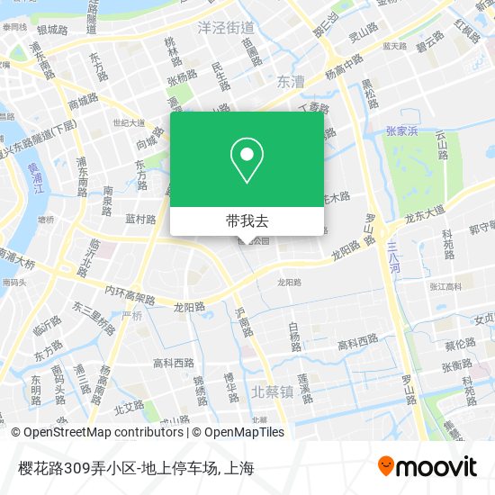 樱花路309弄小区-地上停车场地图