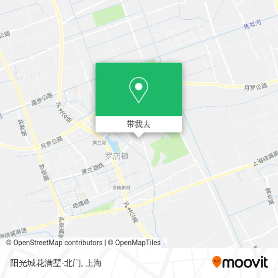 阳光城花满墅-北门地图