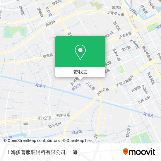 上海多普服装辅料有限公司地图