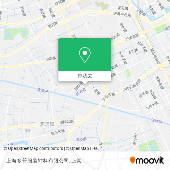 上海多普服装辅料有限公司地图