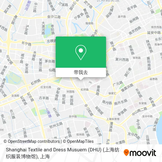 Shanghai Textile and Dress Musuem (DHU) (上海纺织服装博物馆)地图