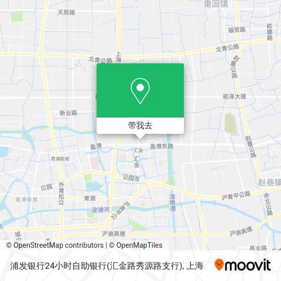 浦发银行24小时自助银行(汇金路秀源路支行)地图