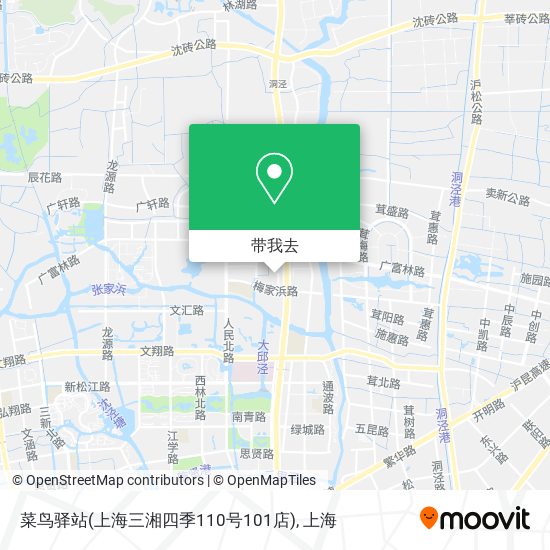 菜鸟驿站(上海三湘四季110号101店)地图