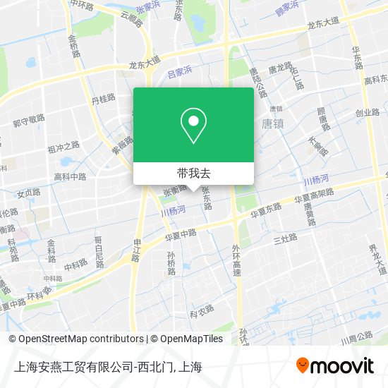 上海安燕工贸有限公司-西北门地图