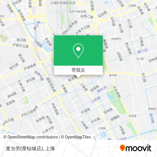 麦当劳(星钻城店)地图