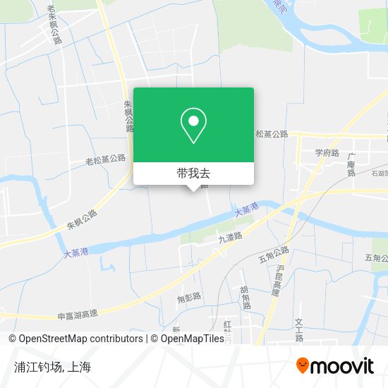 浦江钓场地图