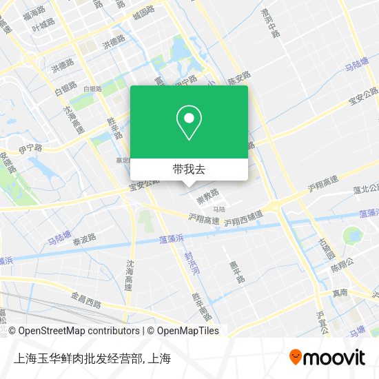 上海玉华鲜肉批发经营部地图