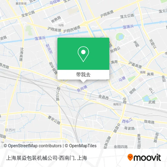 上海展焱包装机械公司-西南门地图