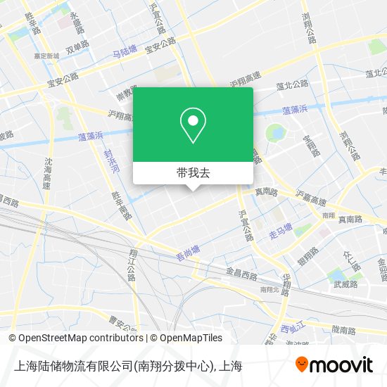 上海陆储物流有限公司(南翔分拨中心)地图