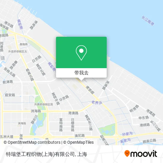 特瑞堡工程织物(上海)有限公司地图