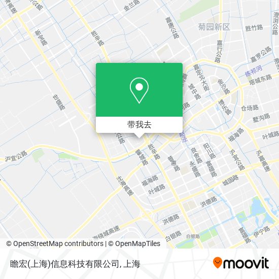 瞻宏(上海)信息科技有限公司地图