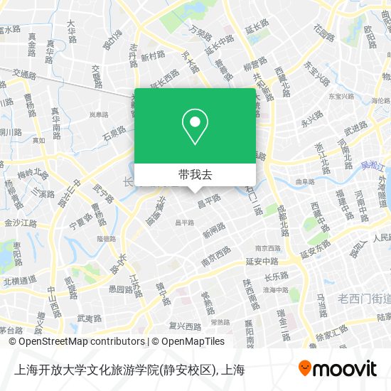 上海开放大学文化旅游学院(静安校区)地图