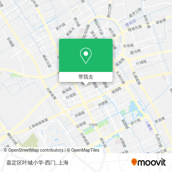 嘉定区叶城小学-西门地图