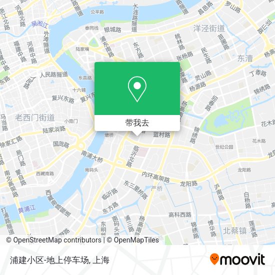 浦建小区-地上停车场地图