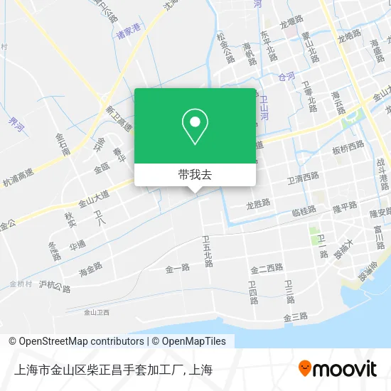 上海市金山区柴正昌手套加工厂地图