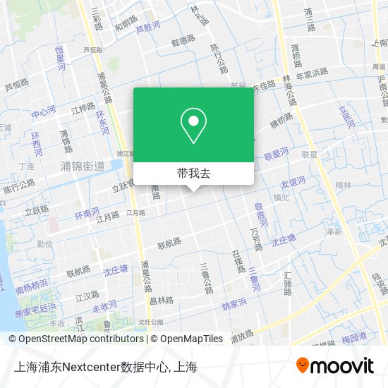 上海浦东Nextcenter数据中心地图