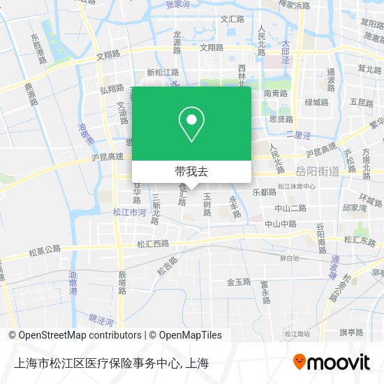 上海市松江区医疗保险事务中心地图