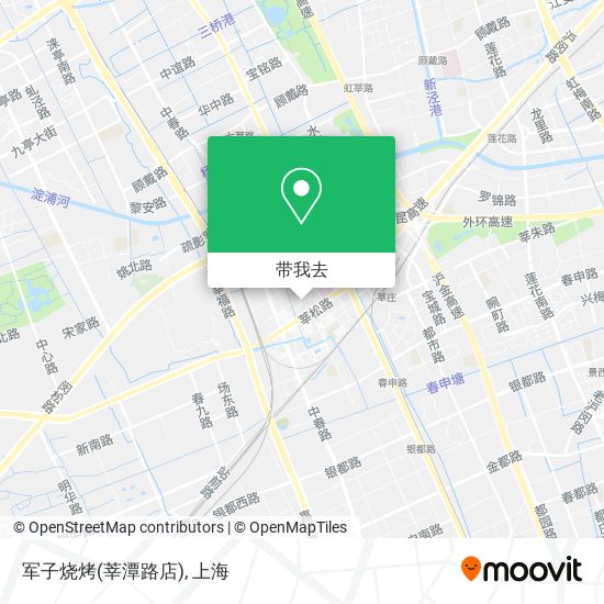 军子烧烤(莘潭路店)地图