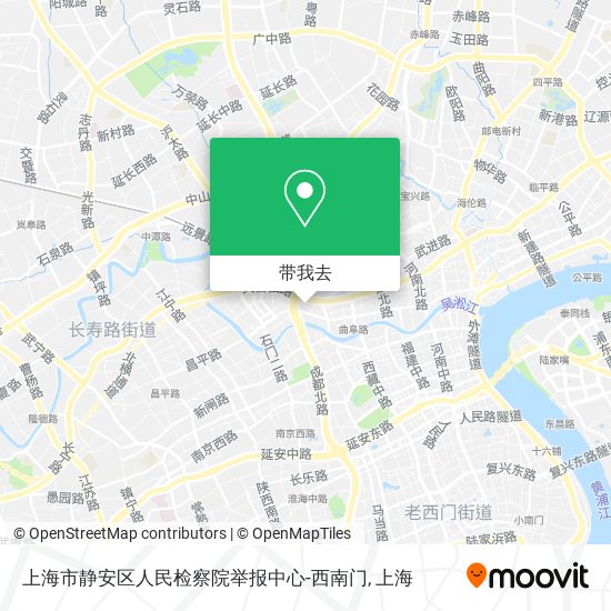 上海市静安区人民检察院举报中心-西南门地图