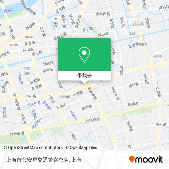 上海市公安局交通警察总队地图