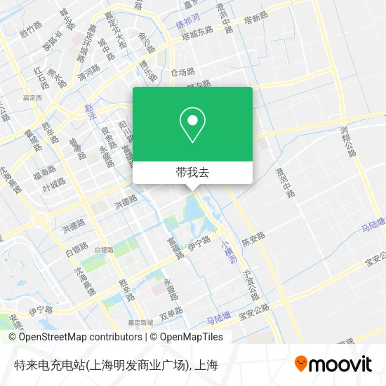 特来电充电站(上海明发商业广场)地图