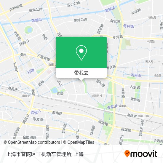 上海市普陀区非机动车管理所地图