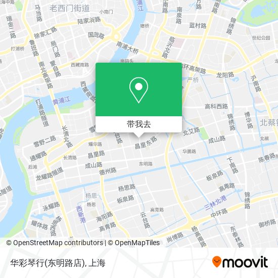 华彩琴行(东明路店)地图