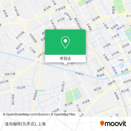 漫岛咖啡(九亭店)地图