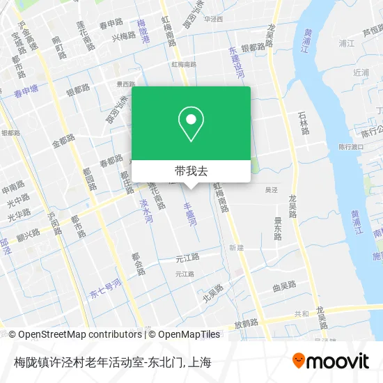梅陇镇许泾村老年活动室-东北门地图