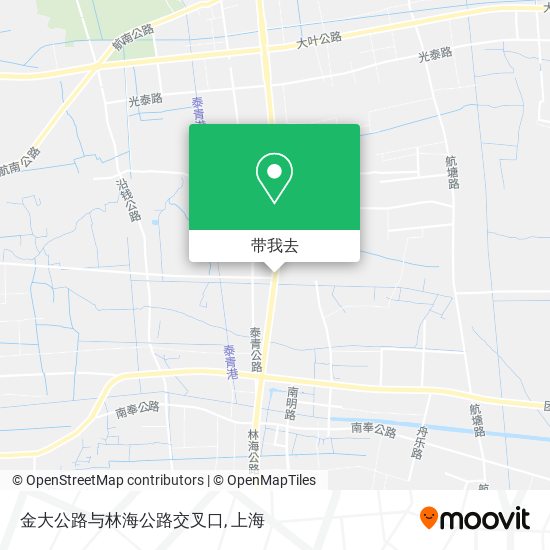 金大公路与林海公路交叉口地图