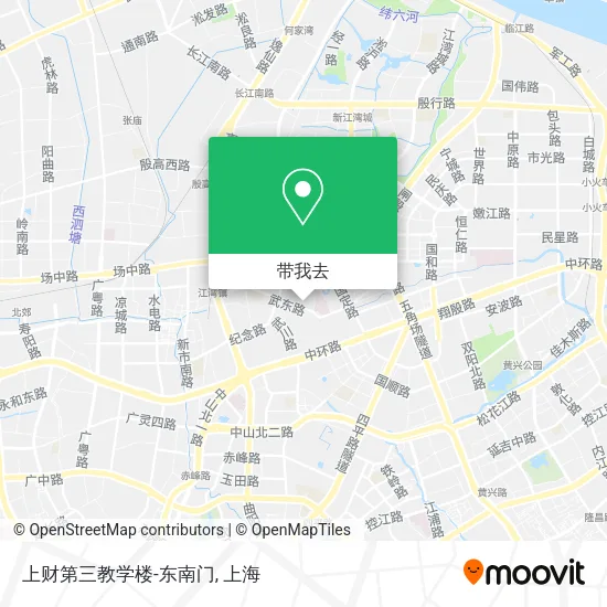 上财第三教学楼-东南门地图