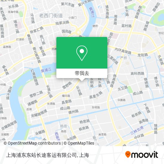 上海浦东东站长途客运有限公司地图