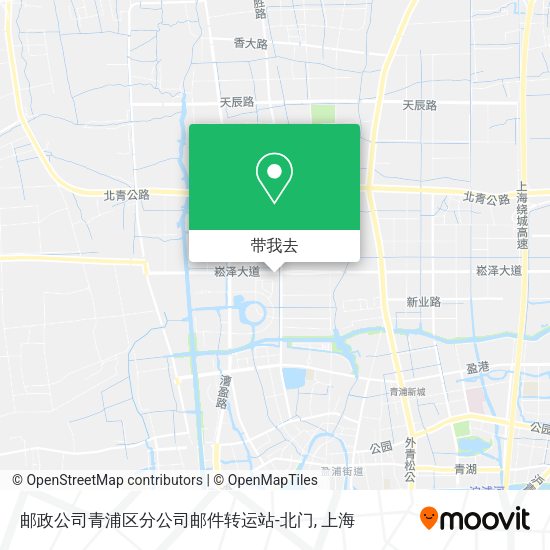 邮政公司青浦区分公司邮件转运站-北门地图