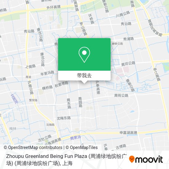 Zhoupu Greenland Being Fun Plaza (周浦绿地缤纷广场) (周浦绿地缤纷广场)地图