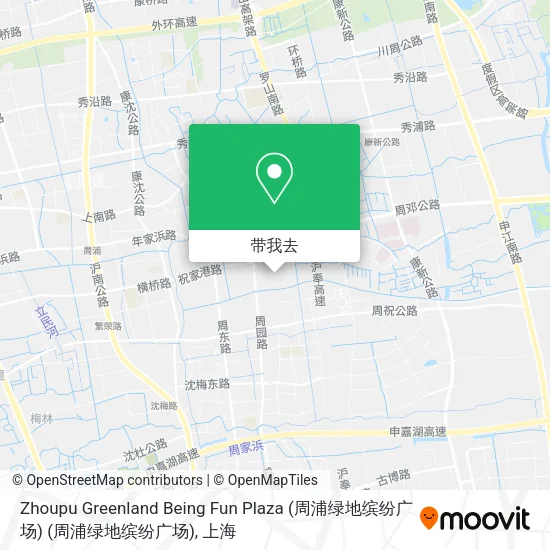 Zhoupu Greenland Being Fun Plaza (周浦绿地缤纷广场) (周浦绿地缤纷广场)地图