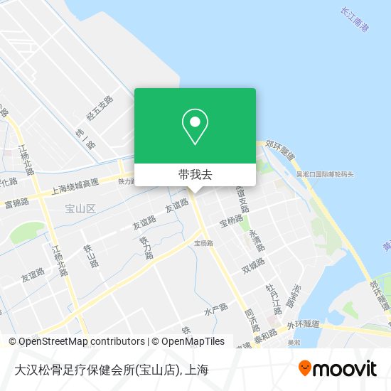 大汉松骨足疗保健会所(宝山店)地图