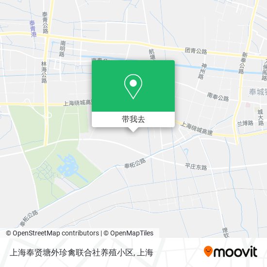 上海奉贤塘外珍禽联合社养殖小区地图