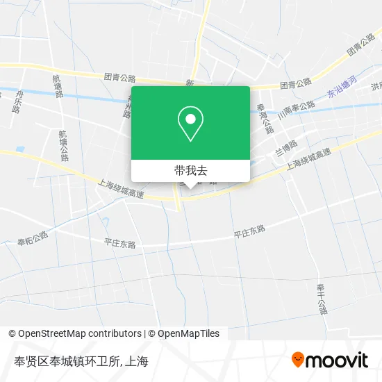 奉贤区奉城镇环卫所地图