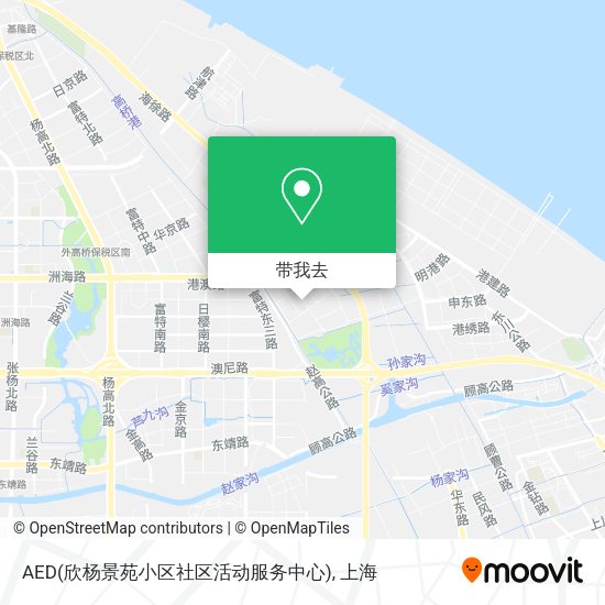AED(欣杨景苑小区社区活动服务中心)地图