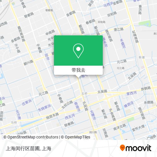 上海闵行区苗圃地图