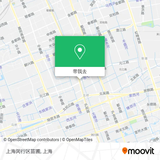 上海闵行区苗圃地图