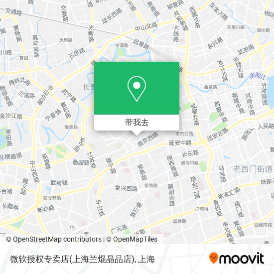 微软授权专卖店(上海兰焜晶品店)地图