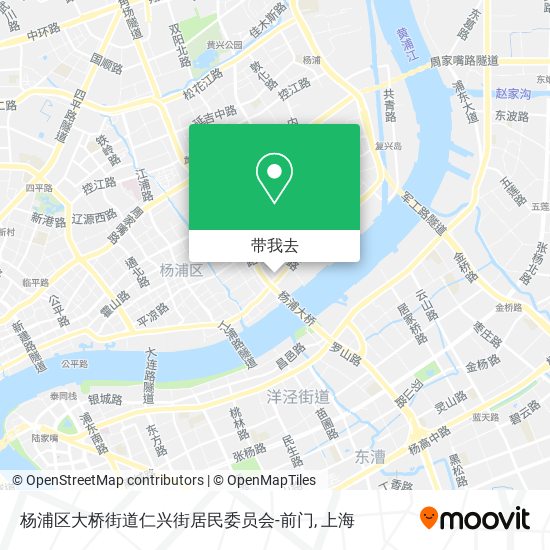 杨浦区大桥街道仁兴街居民委员会-前门地图