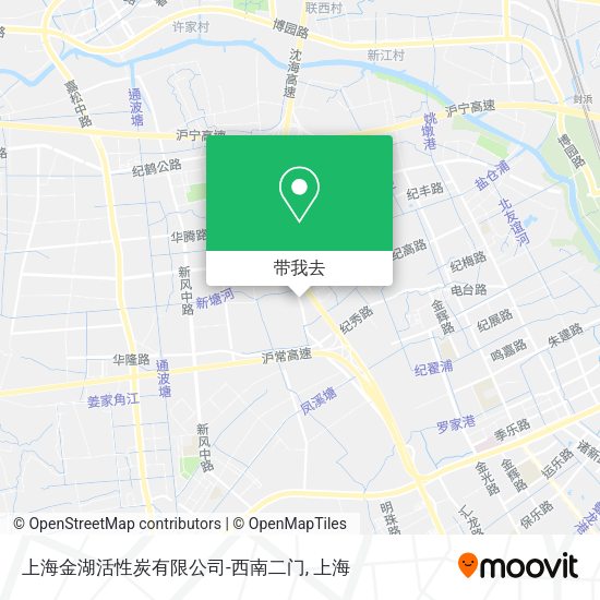上海金湖活性炭有限公司-西南二门地图